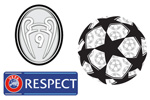 UCL Ball&Honor 9(white)&Respect Badges